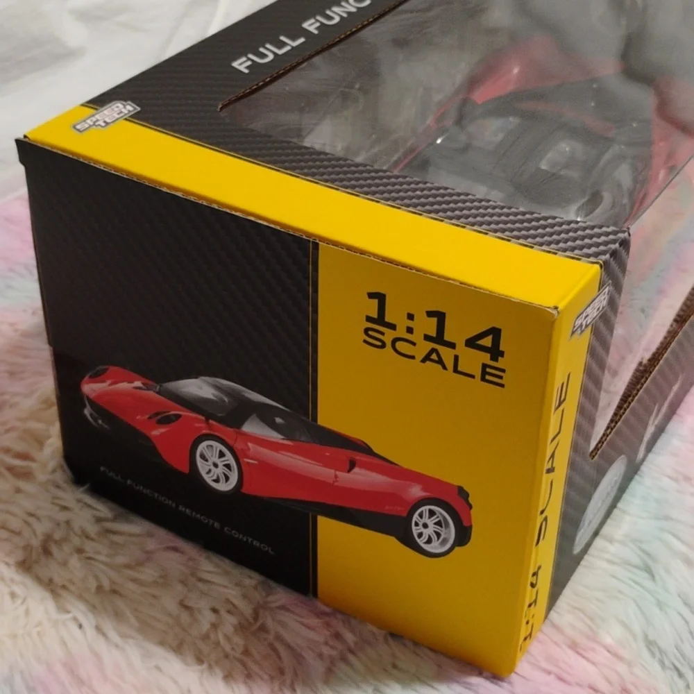 (A-4) NWT Pagani Huayra Braha Red Full Function R/C Sport Car Scale 1:14 Large